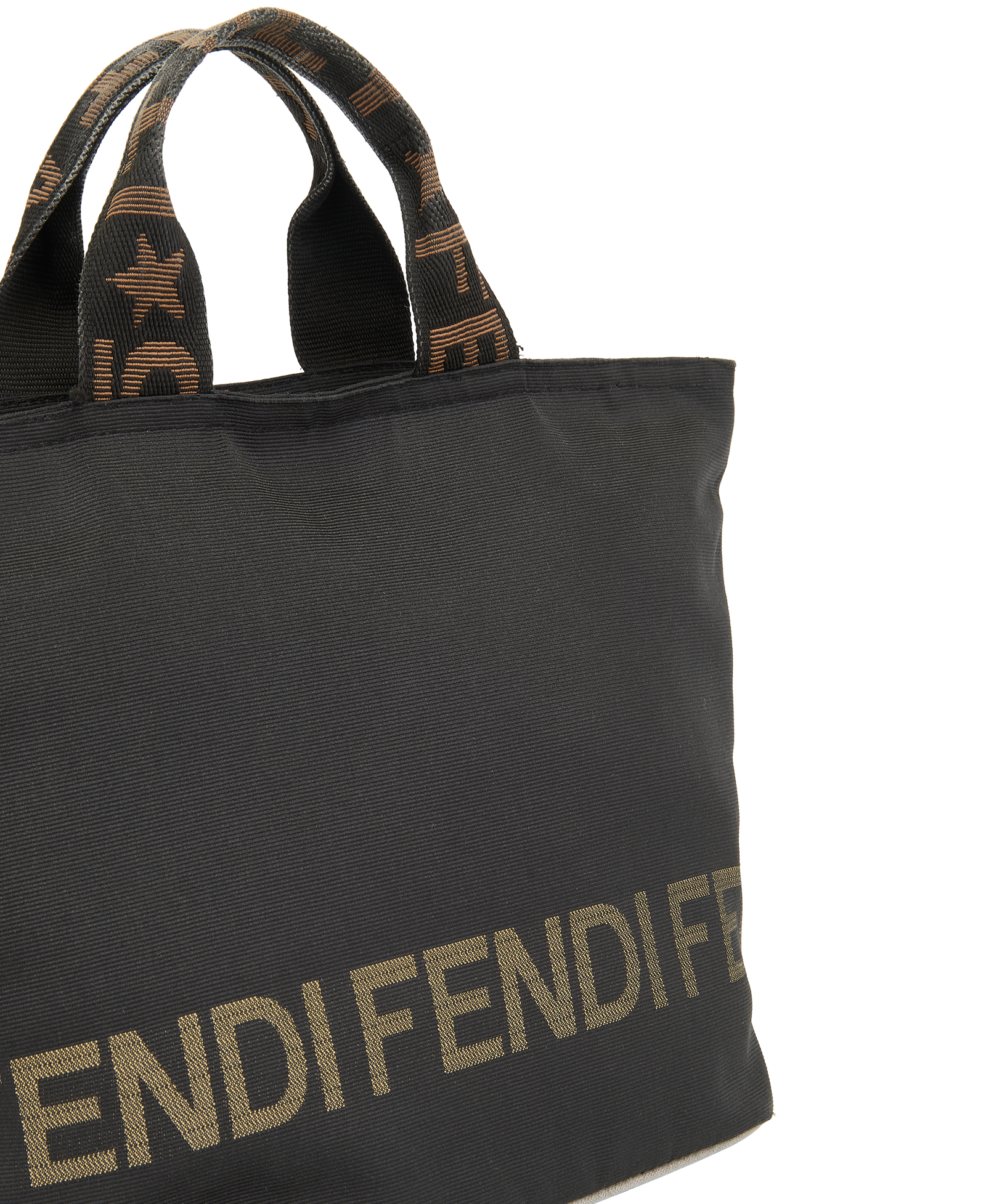 Small Shopping Bag, &pound;295, Handbags, Black, Canvas, Other view